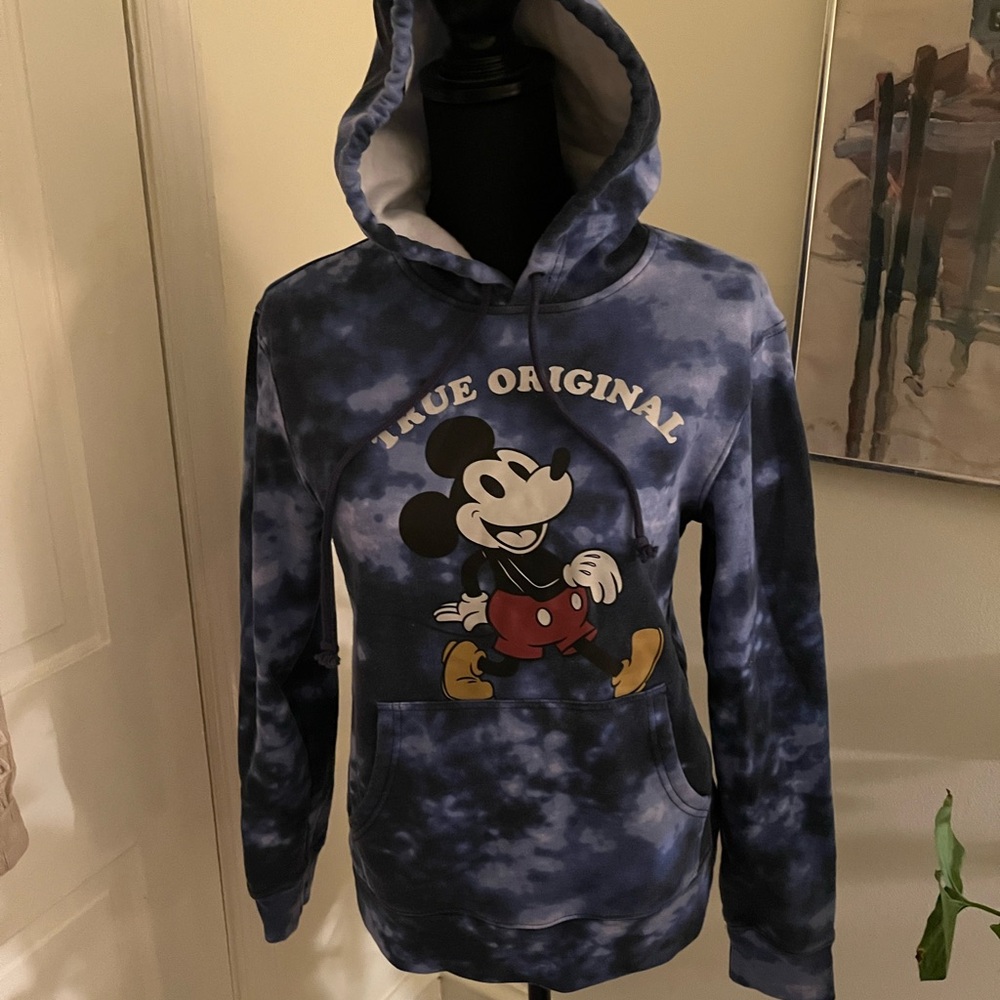 Disney Mickey Mouse Blue Tie-Dye Hoodie